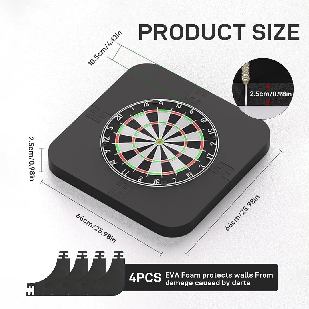 Dartscheibe Schutzring - Dart Surround Wandschutz für Dartboard - Surround Dartscheibe stossfest - D