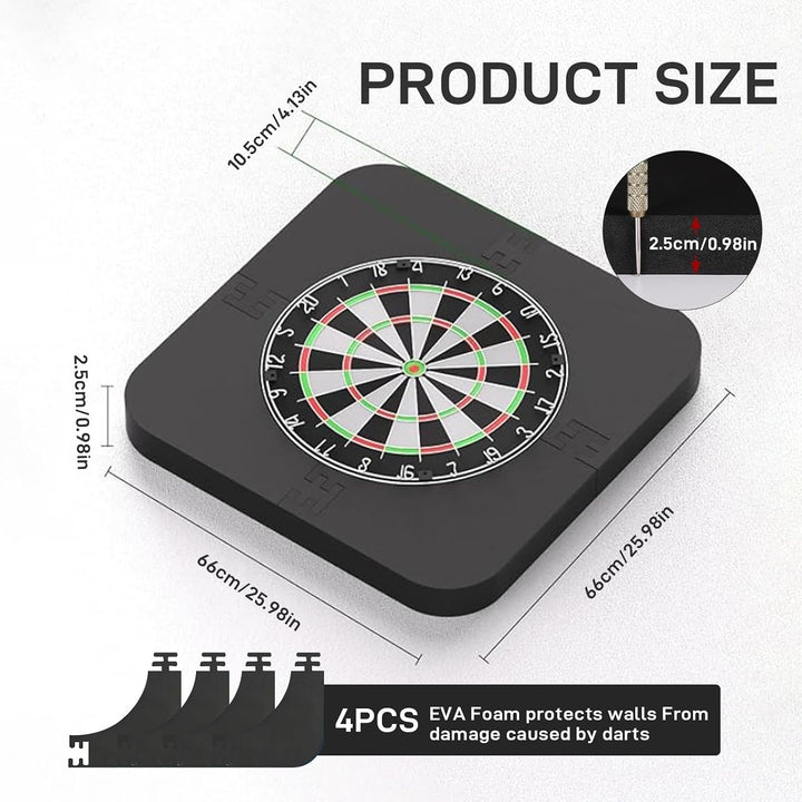 Dartscheibe Schutzring - Dart Surround Wandschutz für Dartboard - Surround Dartscheibe stossfest - D