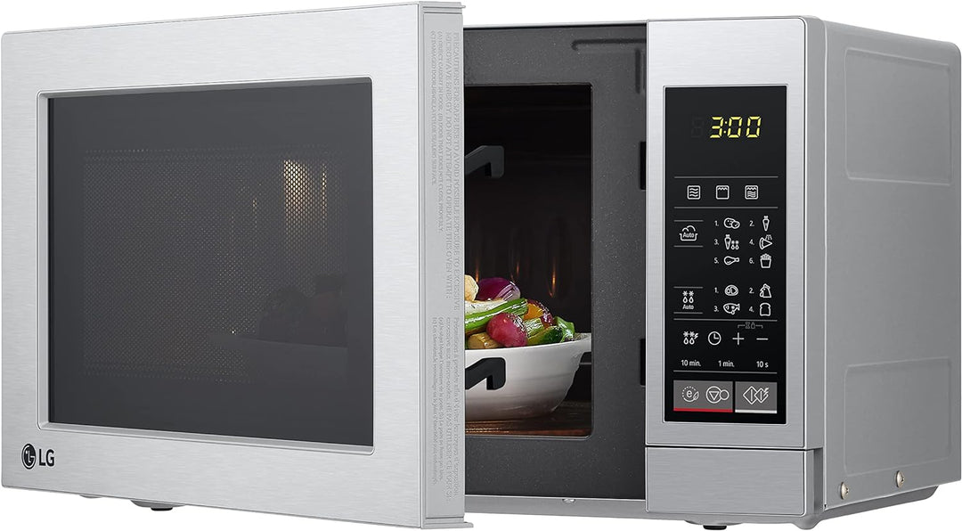 LG MH 6044 V Mikrowelle (700 W, 20 L Garraum, Grill, Edelstahl)