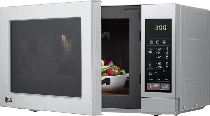 LG MH 6044 V Mikrowelle (700 W, 20 L Garraum, Grill, Edelstahl)