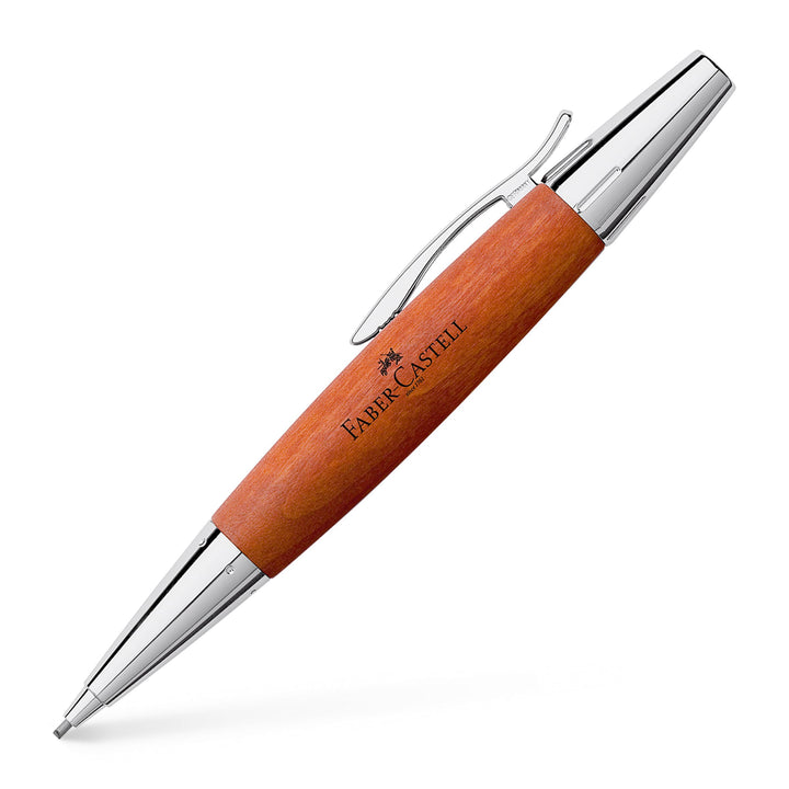 Faber-Castell 138382 - Drehbleistift e-motion Birnbaum / Metall, Mine: 1,4 mm, inklusive Geschenkver