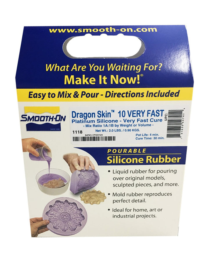Dragon Skin 10 Very Fast Platinum Silikon-Kur 2 Pints Kit (0,9 kg)