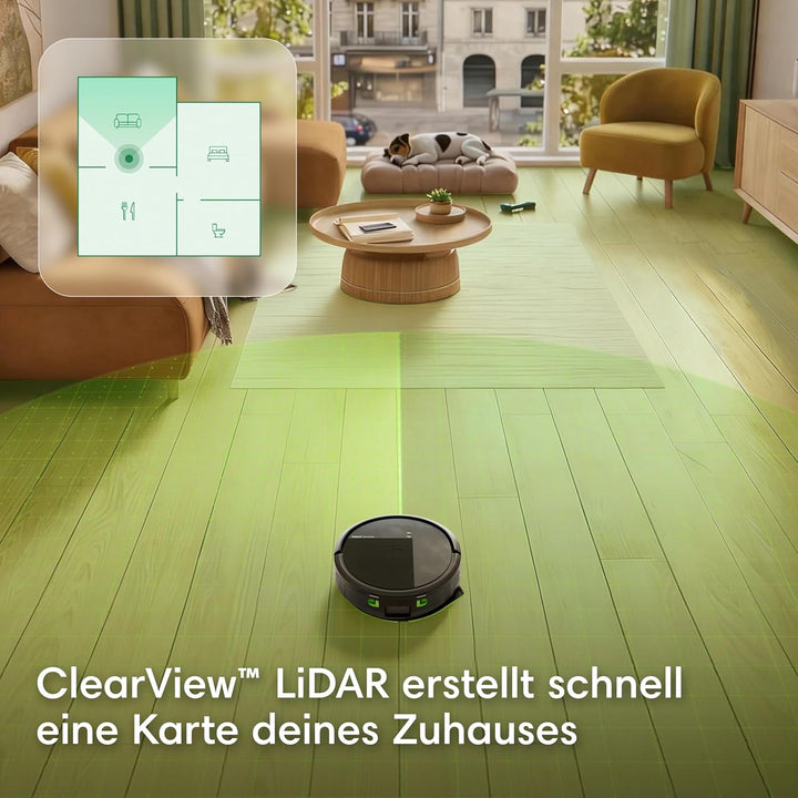 iRobot Roomba® 115 Combo Saug- und Wischroboter, 15k Pa Saugleistung, Bürsten und Wischpad reichen,