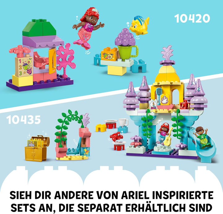 LEGO DUPLO | Disney Arielles und Fabius' Café-Kiosk, Kleine Meerjungfrau Spielzeug, Lernspielzeug mi