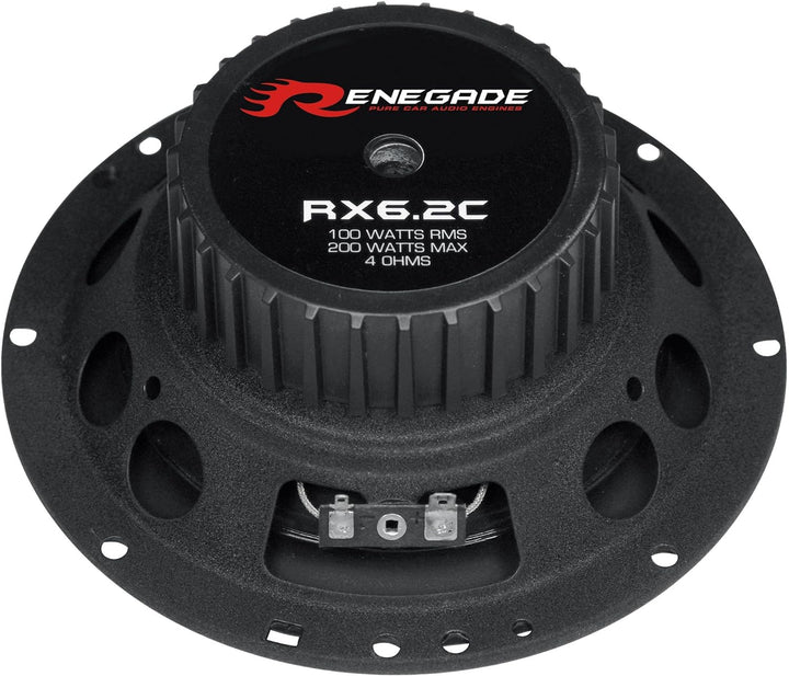 Renegade RX6.2C Oval 2-Wege 200W Autolautsprecher - Autolautsprecher (2-Wege, 200W, 100W, 4 Ohm, Neo