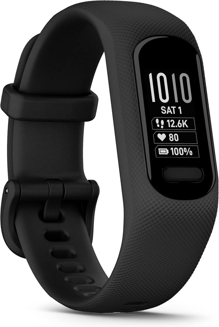 Garmin vívosmart 5 – Fitness-Tracker mit extragrossem OLED-Touchdisplay, Gesundheitsfunktion wie Sch