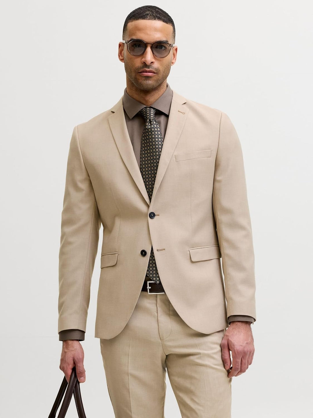 JACK & JONES Male Einreihiger Blazer JPRSOLARIS Slim Fit Blazer 58 Pure Cashmere, 58 Pure Cashmere