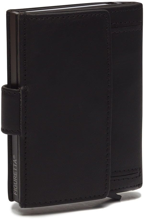 The Chesterfield Brand Leipzig - Kreditkartenetui 6cc 10 cm RFID Black Schwarz, Schwarz