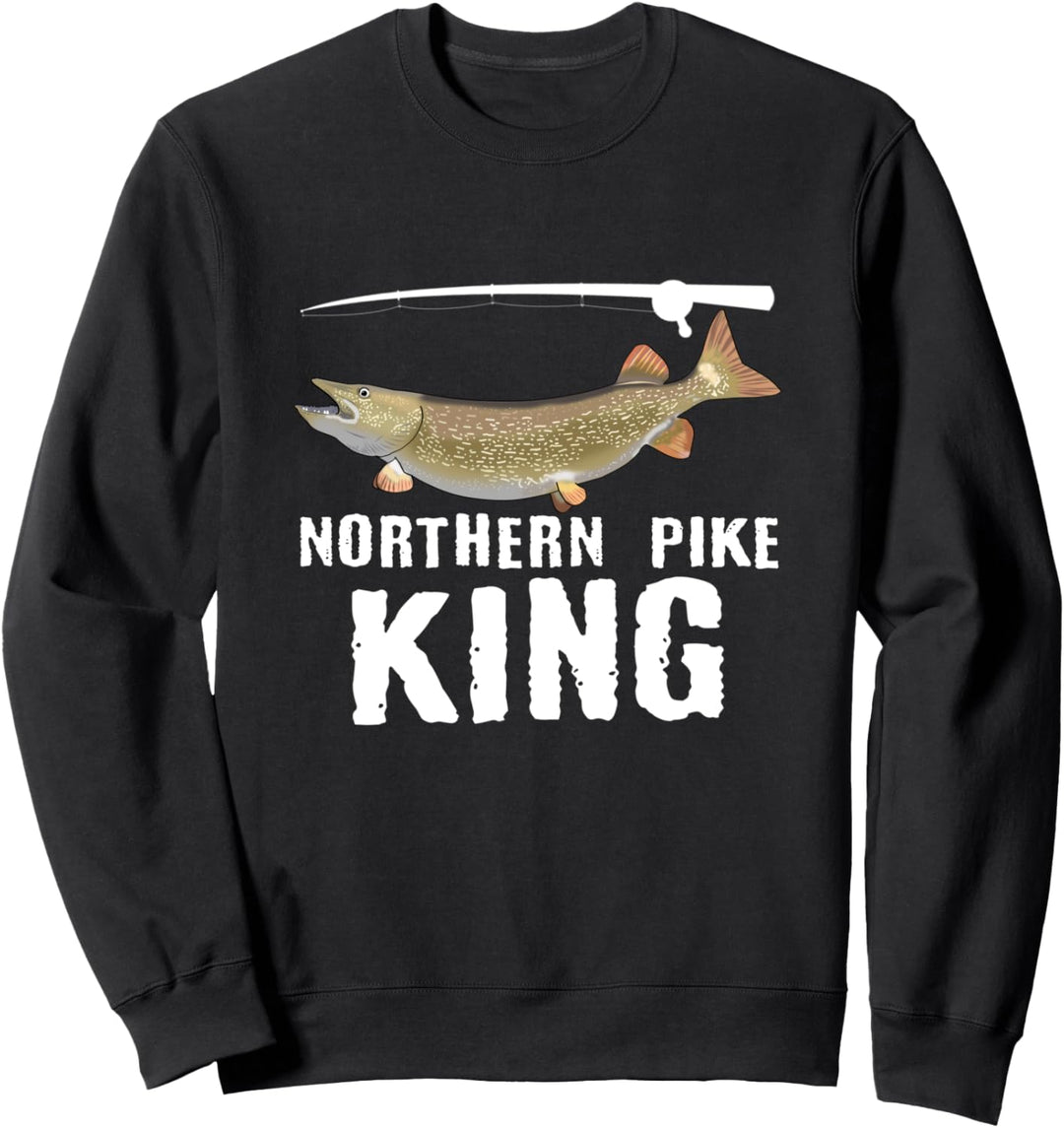 Lustiger Hecht Fisch Spruch Süsswasserfischen Sweatshirt