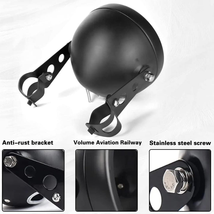 SKUNTUGUANG 5 3/4 5,75 Zoll Led Scheinwerfer Housing Bracket Eimer für Motorrad Schwarz