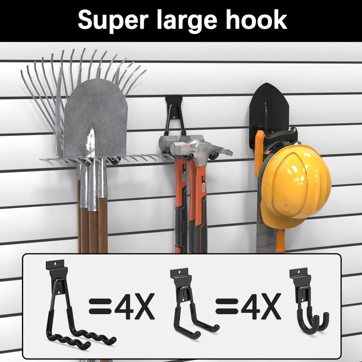 3-H Slatwall Zubehör, Slatwall Hooks & Hangers Multi Sizes, Slat Wall Heavy Duty Hanging Hooks Garag