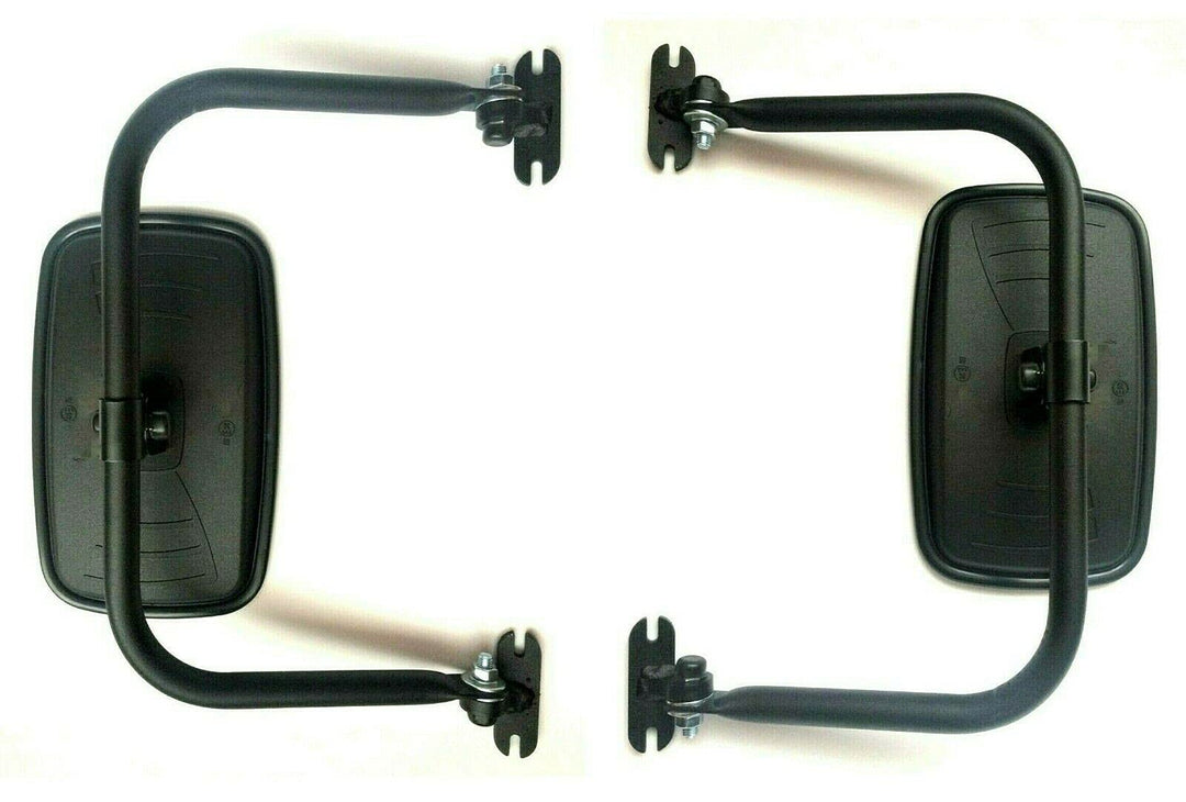 2x Aussenspiegel Rückspiegel 233x145mm ø18 Bagger mit Spiegelhalter Arm UNIVERSAL