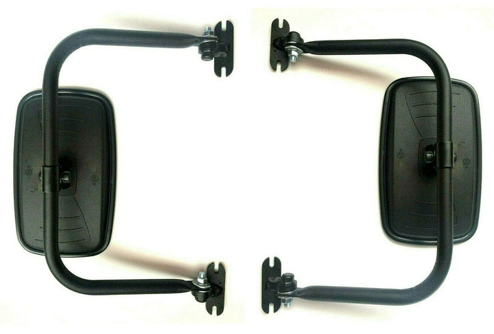 2x Aussenspiegel Rückspiegel 233x145mm ø18 Bagger mit Spiegelhalter Arm UNIVERSAL