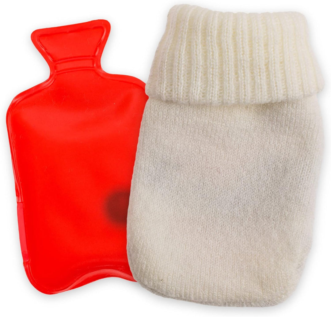 Set Handwärmer Taschenwärmer mit Strickhülle oder Fleeceüberzug, Fingerwärmer gegen kalte Hände im W