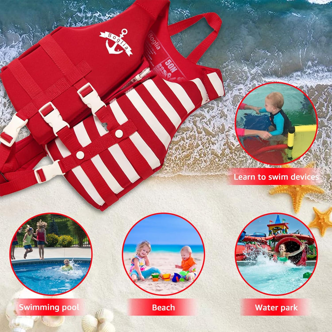 PROTAURI Kinder Schwimmerjacke - Jungen Mädchen Neopren Schwimmen Jacke Kleinkind Schwimmen Lernen B