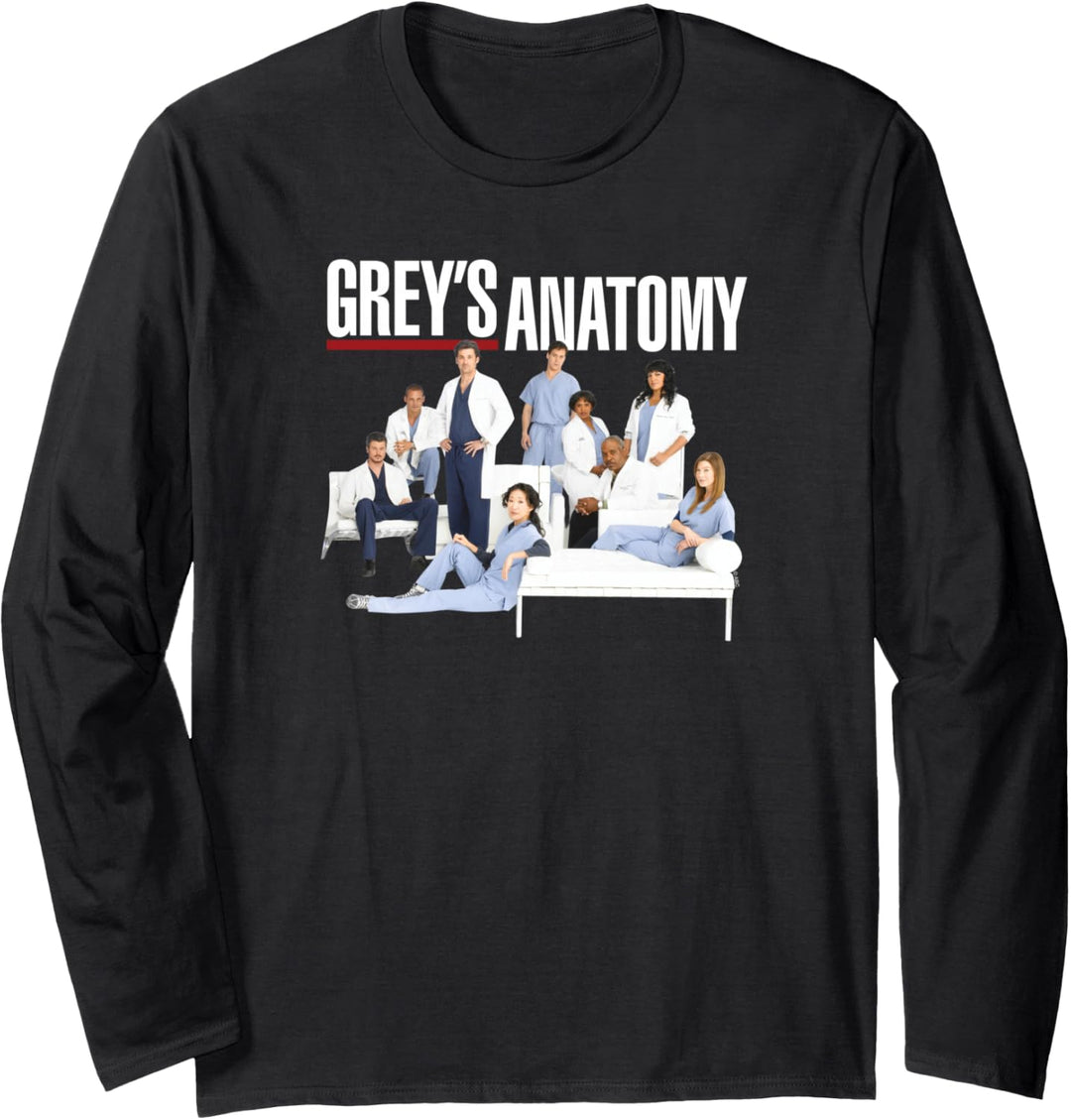 Grey's Anatomy Gruppe mit Logo Langarmshirt