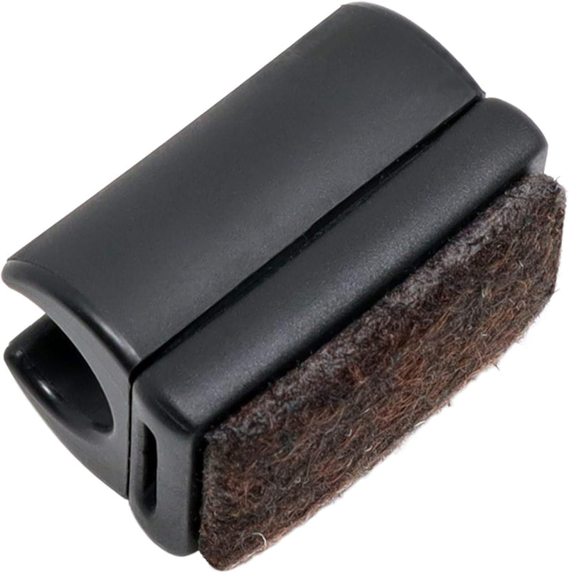 Adsamm® / 32 x Klemmschalengleiter mit Filz/Schwarz/ø 10-11 mm/Rund/Schalengleiter mit austauschbare