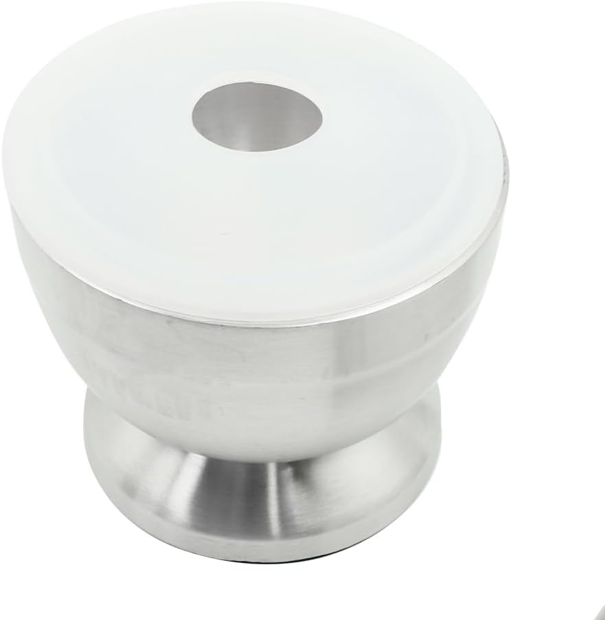 Sarini Mörser und Stössel aus Edelstahl,lebensmittelecht,Stössel und Mörser aus Edelstahl,runder Mah