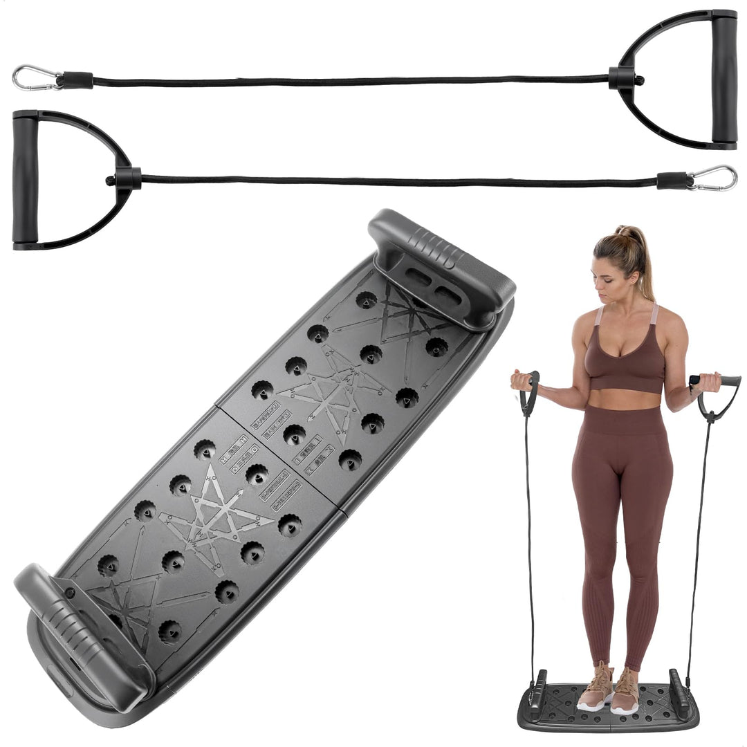 Liegestütze Brett, Zusammenklappbar Und Multifunktional Liegestütze, Push Up Board Mit Spannseil, Li