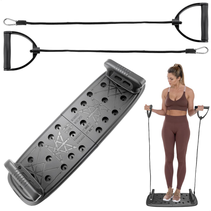 Liegestütze Brett, Zusammenklappbar Und Multifunktional Liegestütze, Push Up Board Mit Spannseil, Li