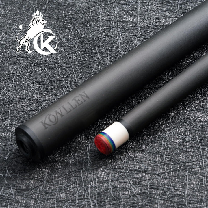 KONLLEN Carbon Fiber Billard Queue Schaft (Uni-Loc & 3/8x8) | 12mm High-Performance Spitze | Low Def