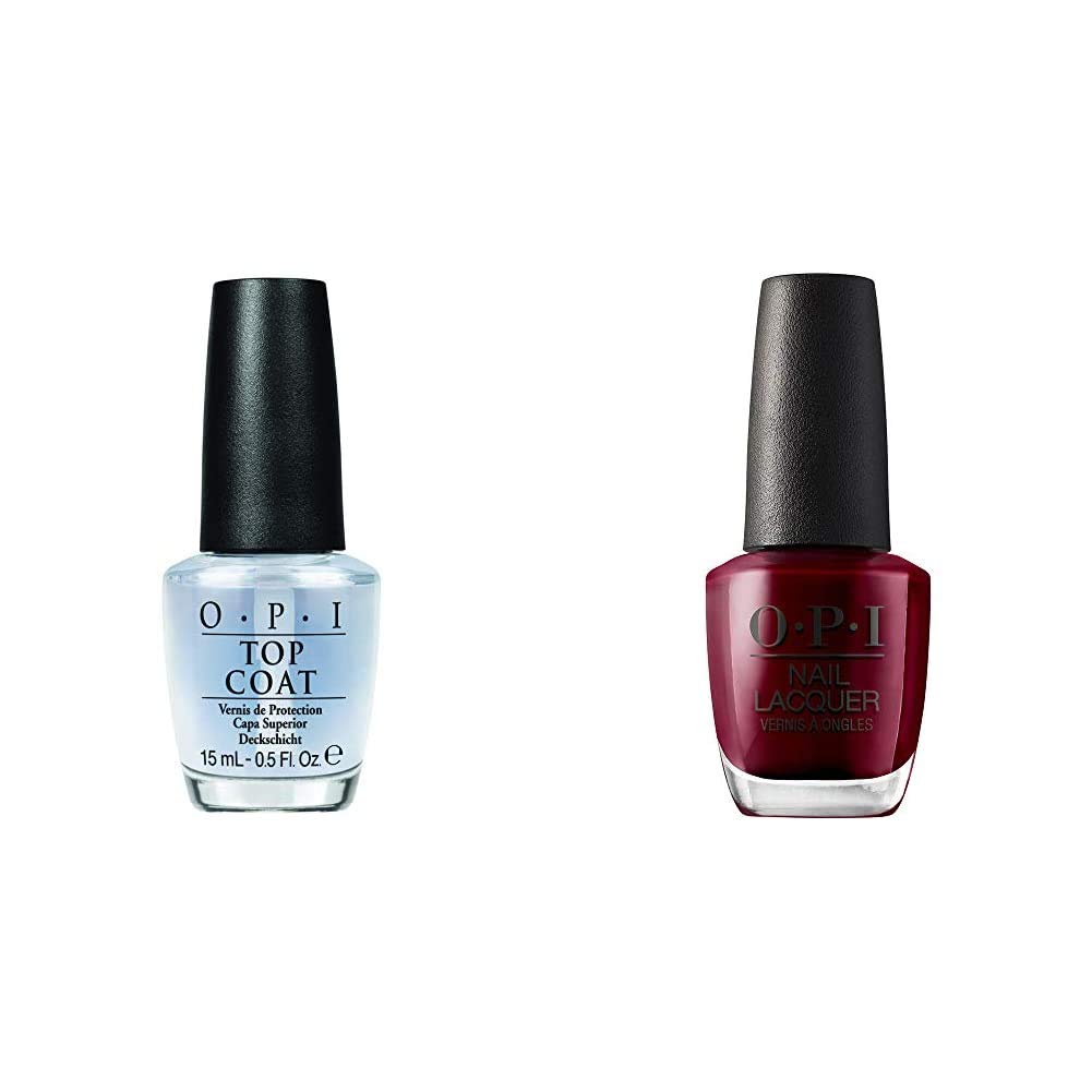 OPI Top Coat Überlack, 15ml & Nagellack,Malaga Wine, 15 ml