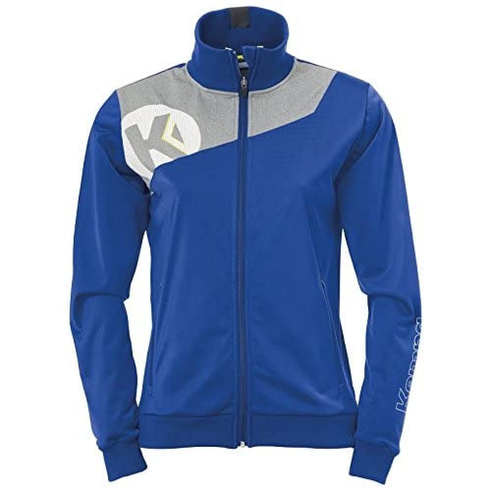 Kempa Damen Core 2.0 Poly Jacke, XS blau(royal/dark grau melange), XS blau(royal/dark grau melange)