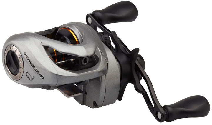 Savage Gear SG6 250 BC Baitcastrolle Linkshand - 250 Linkshand Angelrolle Übersetzung 8.1.1, Überset