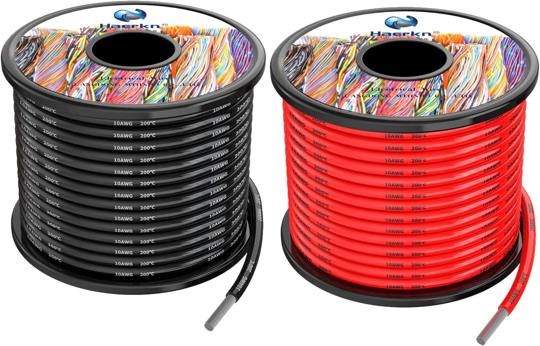 10awg 5,3mm² Silikon Elektrischer Draht Kabel 2x8 Meter sauerstofffrei hochtemperatur beständiger ve
