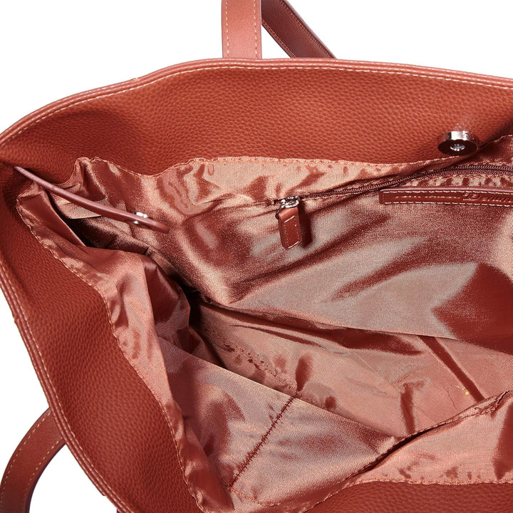 DENIM TOM TAILOR bags Arona Damen Shopper Umhängetasche 41,00 x 14 x 35 Cognac, 41,00 x 14 x 35 Cogn