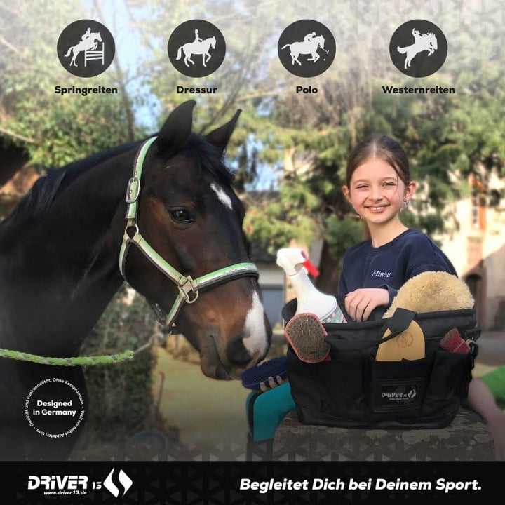 Driver13 Putztasche für Pferde Deluxe schwarz