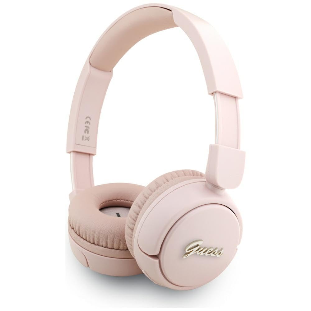 CG MOBILE Guess Bluetooth 5.3 On-Ear-Kopfhörer mit metallischem Logo (Pink)