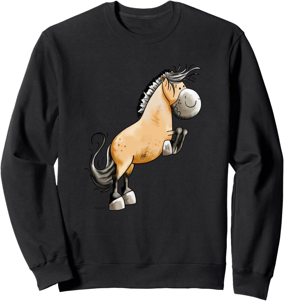 Steigendes Fjordpferd I Norweger Pferd für Pferde Freunde Sweatshirt