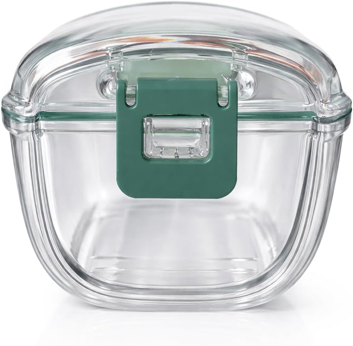 Salat Box To Go Meal Prep Bento Box Lunchbox Salat Pod mit Dressing Dose mit Deckel Bowls Grün, Gr&#