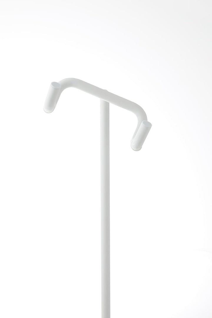 Yamazaki 1965 TOWER Bicycle Stand, white, Steel/Polypropylene/Silicone, 38 x 33 x 94 cm Weiss, Weiss