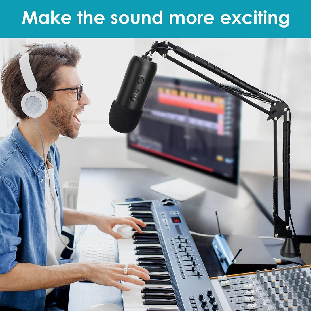 YOUSHARES Blue Yeti Mikrofon Arm - Mikrofonhalter mit Schaum stoffabdeckung Mikrofonarmhalter Pop Fi