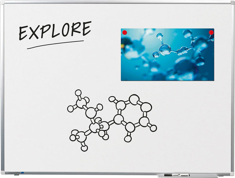 Legamaster 7-101033 Whiteboard Premium Plus, e3-Emaille, 45 x 30 cm, 45 x 30 cm