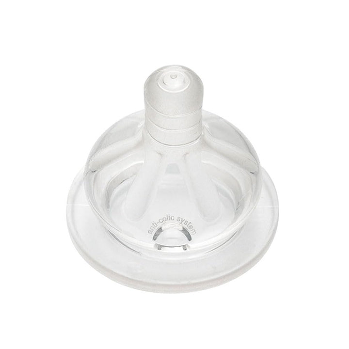 NIP Weithalsglasflasche GLAS Flasche, 2er Set, 120 ml + 240 ml Weithalstrinksauger Silikon, Sauger G