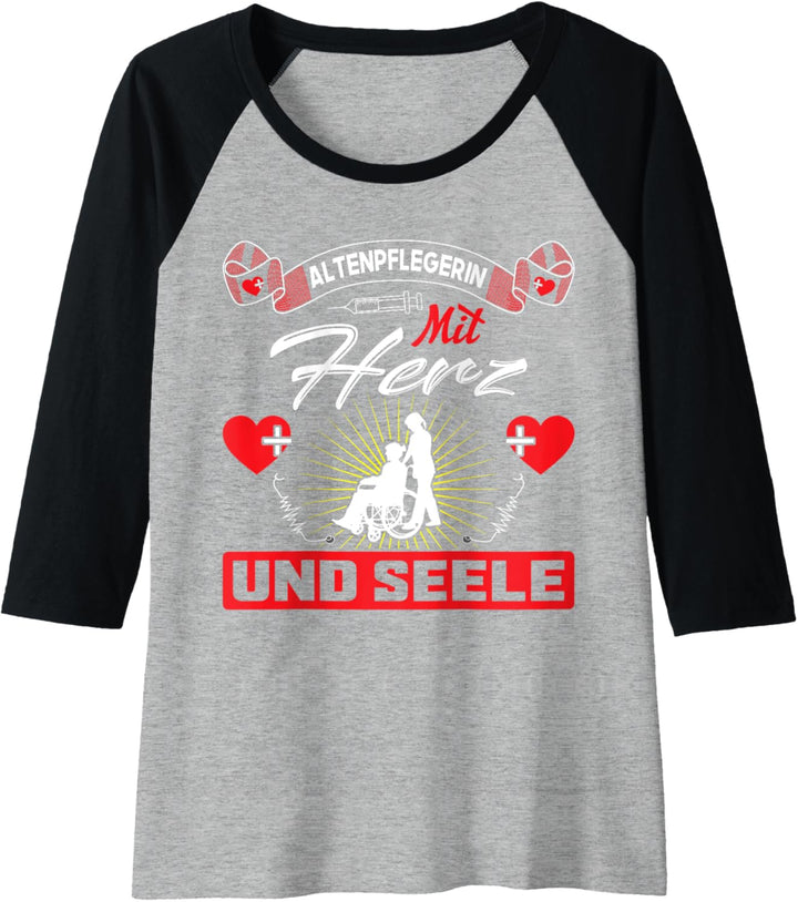 Damen Berufskleidung für Altenpflegerin Altenpflege Pflegehelferin Raglan