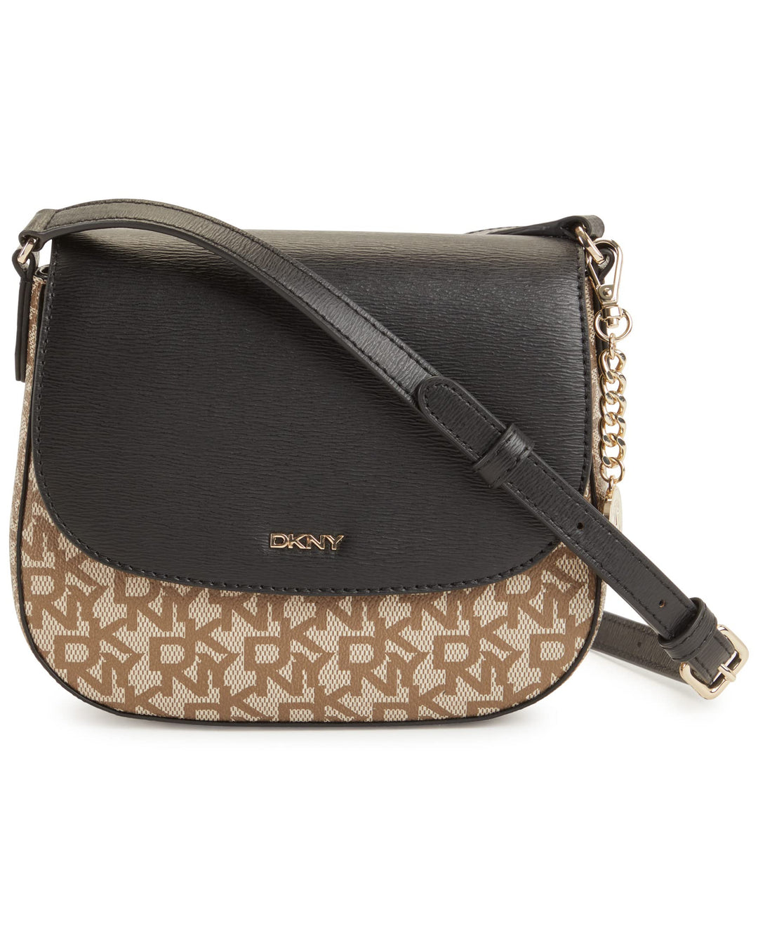 DKNY Damen Bryant Saddle Bag Chino/Black, Chino/Black