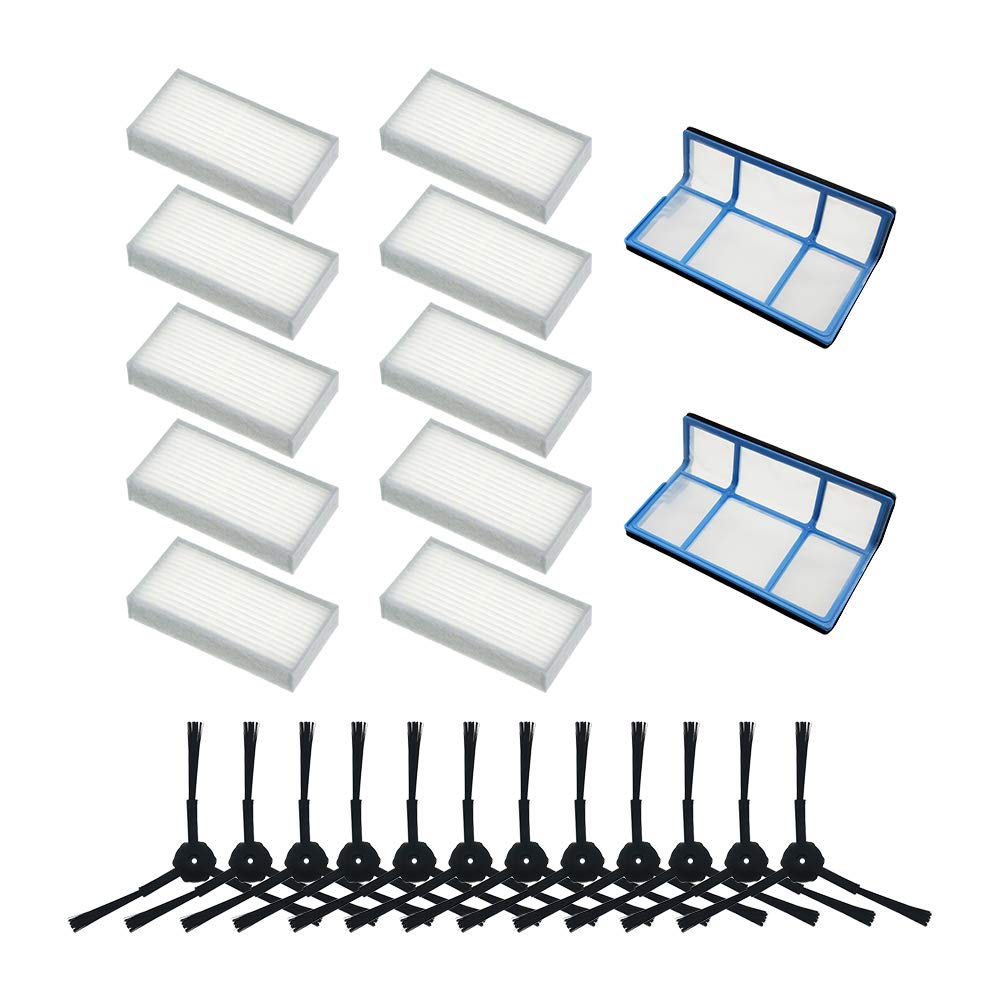 WuYan Staubfilter Primär Seitenbürste HEPA-Filter effizient für Staubsauger Roboter ilife v5 v5s V3