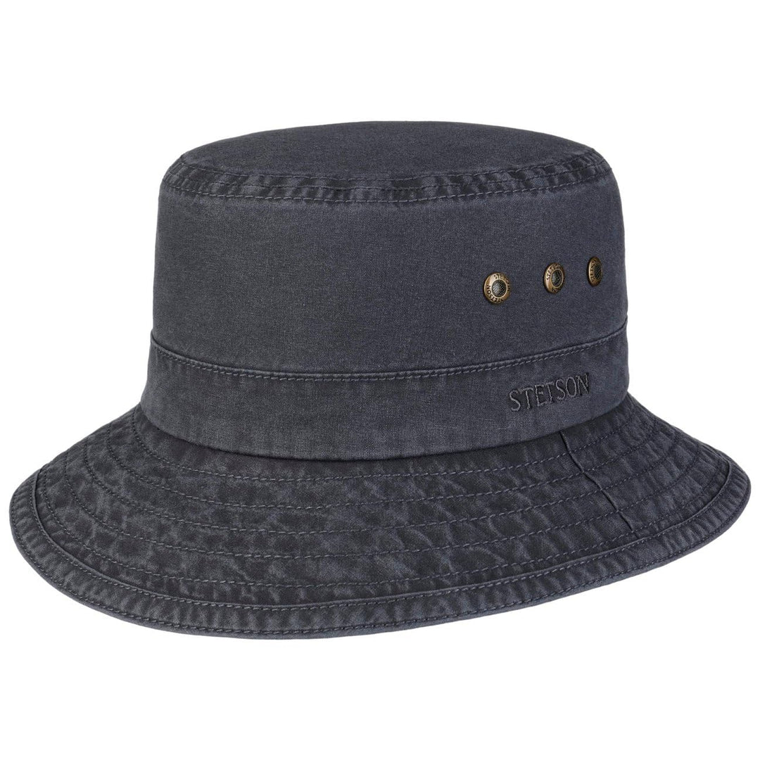 Stetson Reston Freizeithut Damen/Herren (Kophöhe ca. 9cm) - Schlapphut aus Bio-Baumwolle Packable -