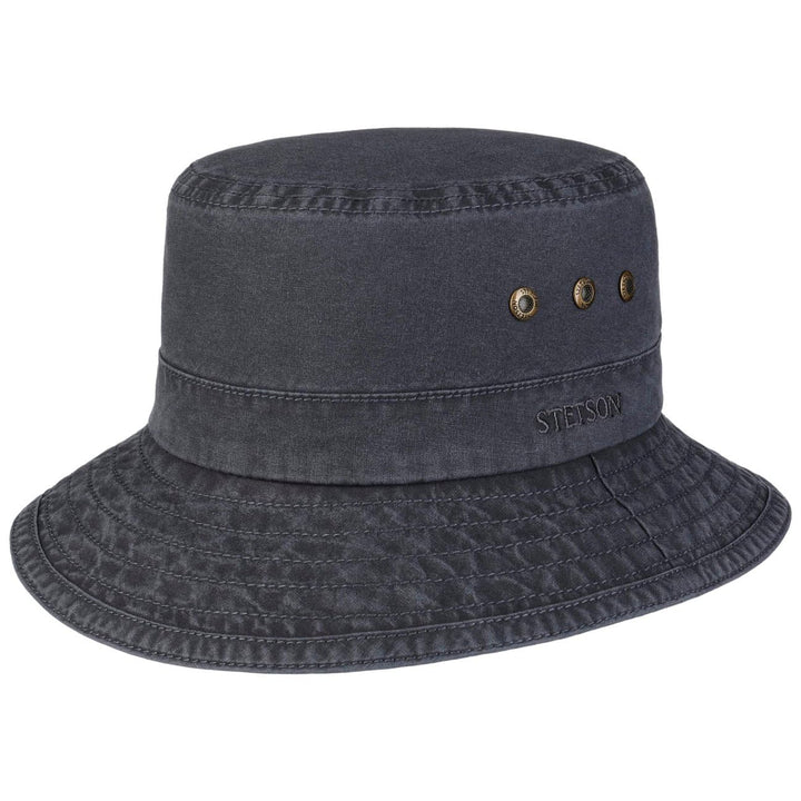 Stetson Reston Freizeithut Damen/Herren (Kophöhe ca. 9cm) - Schlapphut aus Bio-Baumwolle Packable -
