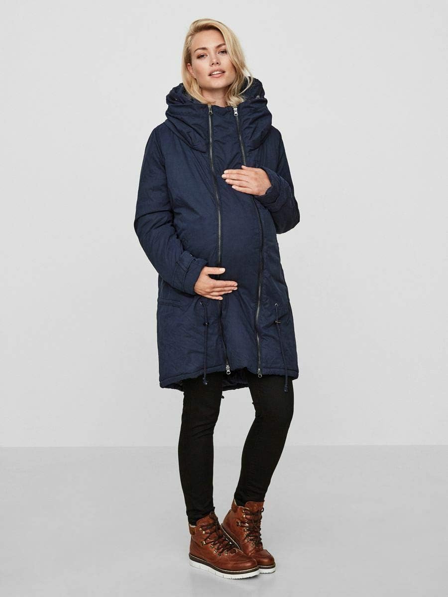 MAMALICIOUS Mama Licious Female Mantel Umstands-Jacke M Blau (Navy Blazer Navy Blazer), M Blau (Navy