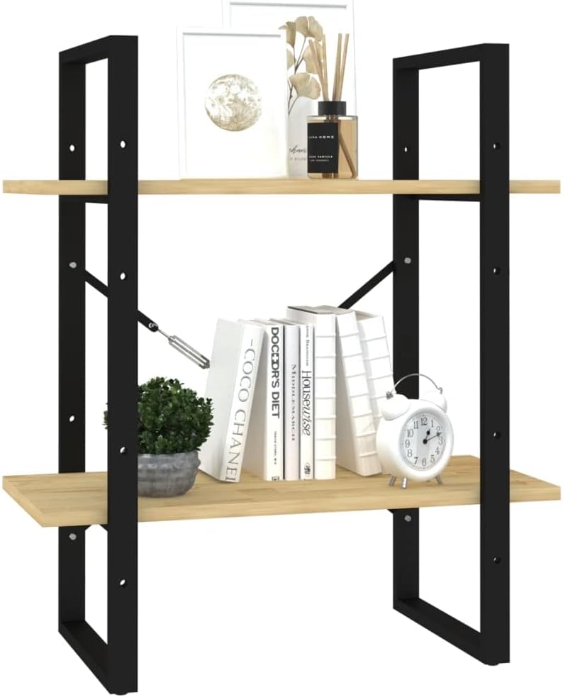 homiuse Metallregal Braun Leiterregal 60x30x70 cm BüCherregal KüChenregal Wand Kinder BüCherregal Re