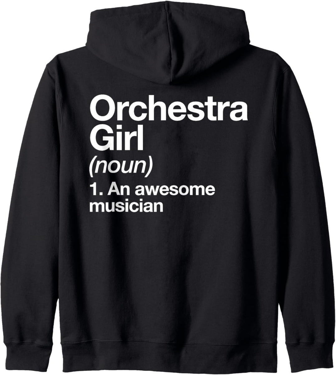 Orchester Girl Definition Funny Musician Musik Band Kapuzenjacke