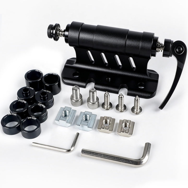 Pawfly Fahrrad Gabelhalter aus Aluminiumlegierung, Frontgabel Montageblock Schnellspanner-Kit, Schne