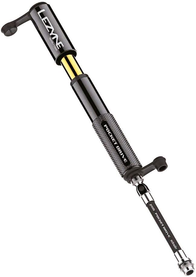 Lezyne Unisex – Erwachsene CNC Pocket Drive Minipumpe 14 cm Schwarz