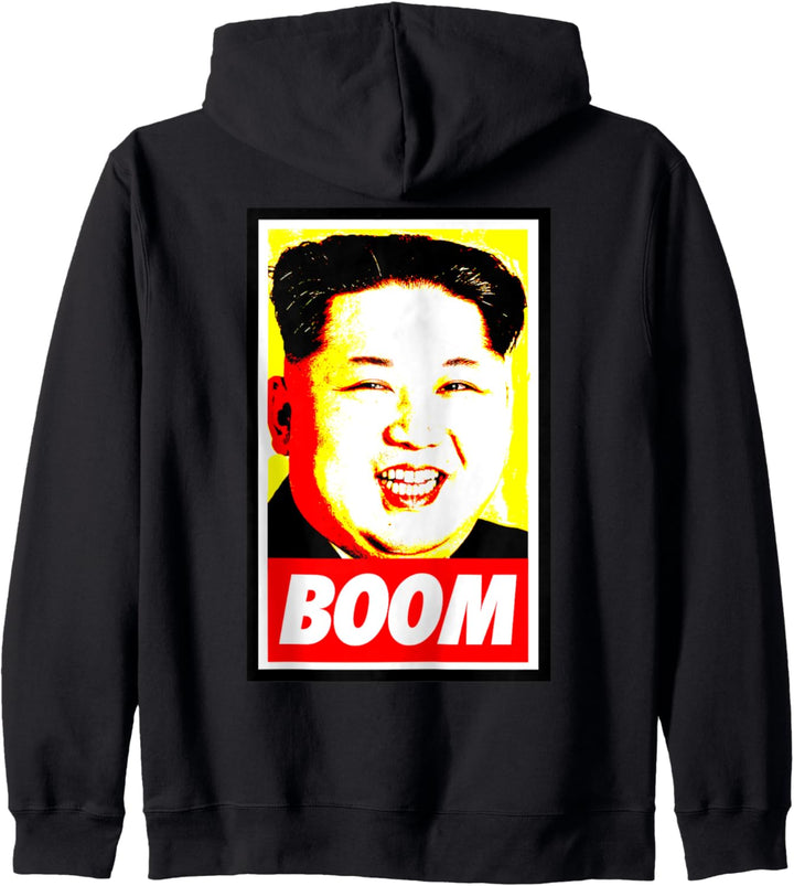 Kim Jong Un Boom - Gelb Rot Kapuzenjacke