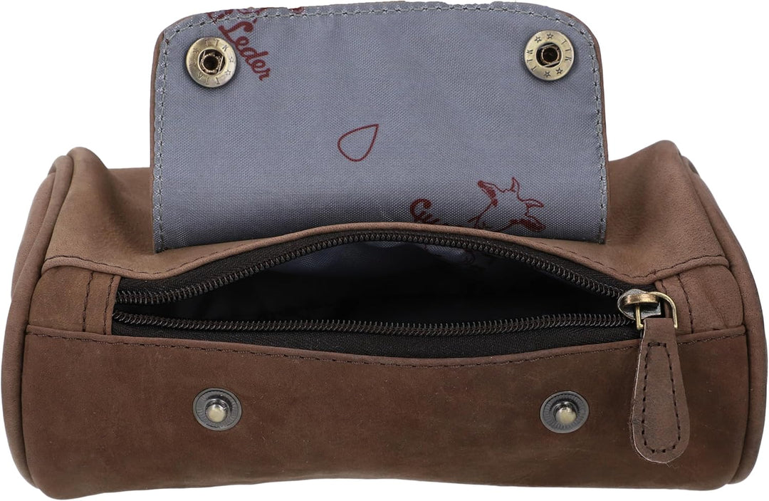 Gusti Fahrradtasche Leder Judith A. Gepäcktasche Lenkertasche Satteltasche Ledertasche Dunkelbraun D